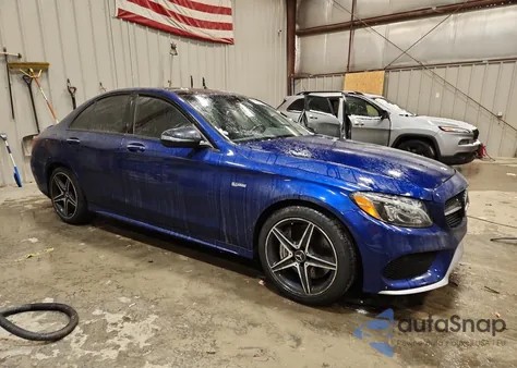 2017 Mercedes-Benz C 43 4Matic Amg z USA, uszkodzony, nr VIN 55SWF6EB6HU215870